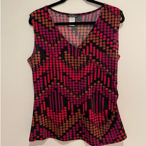Meredith Matthews Multi-Colored Sleeveless Top